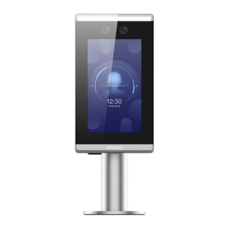 HIK-214 | Terminal de control de accesos y presencia HIKVISION con reconocimiento facial especial para tornos. Fácil instalación. Pantalla táctil LCD 7”. Audio bidireccional. Hasta 20.000 rostros. Distancia autentificación: 0,3 ~ 3 metros. Soporta 6 estados de control de presencia. Compatible con tornos HIKVISION y de terceros. Grado de protección IP65