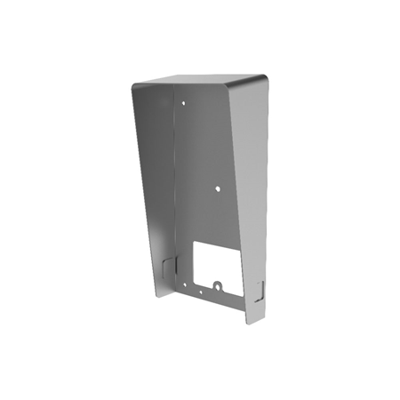 HIK-265 | Soporte visera de superficie para videoporteros HIKVISION. Pantalla protectora de montaje en superficie para videoporteros serie KV8113 / 8213 / 8413. Dispone de orificios de conexión. Fabricado en acero inoxidable.