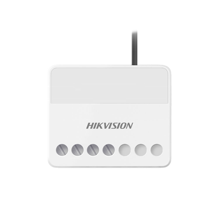 HIK-296 | Interruptor de pared vía radio de la serie AX PRO. Permite la conmutación de dispositivos eléctricos o de iluminación. También permite encender un dispositivo o iluminación a una hora determinada o en caso de dispararse la alarma de intrusión. Configuración de escenarios por diferentes eventos. Operación de automatización: un botón para encendido o apagado desde la App, pulsador o teclado. LED indicador de estado. Alimentado a 100V ~240V CA. Diseño pequeño y discreto. Totalmente configurable de forma remota a través de la aplicación. Alcance vía radio de 1200 metros desde el HUB de control