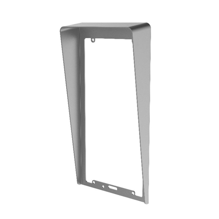 HIK-313 | Recessed visor support for HIKVISION video intercoms. Flush mount protective screen for KV8113 / 8213/8413 series video door entry systems. Includes flush box. It has connection holes. Made of stainless steel.