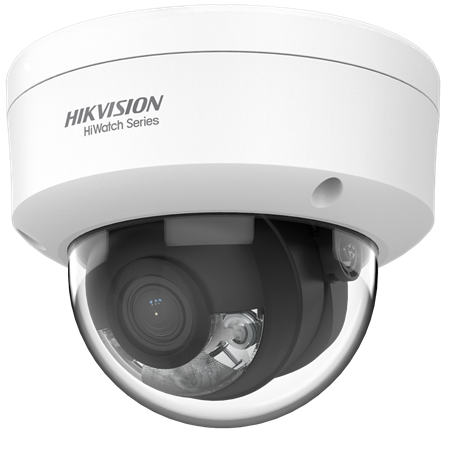HIK-442 | Cámara Domo IP Color Vu. 1/2.8" Progressive Scan CMOS.2 Megapixel (1920x1080).Lente 2.8 mm.0 Lux. Imagen a color 24/7. H.265+/H.265/H.264+/H.264. Dual Stream.RJ-45 10/100 BaseT. PoE IEEE802.3af. Impermeable IP67. Antivandálica IK08. IR CUT .Interfaz WEB, CMS, Smartphone y NVR. Compatible con ONVIF.