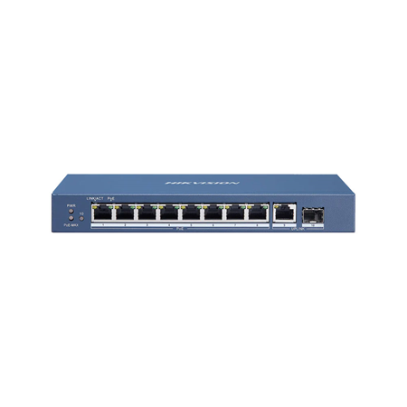 HIK-684|Switch Hikvision de 8 puertos PoE Gigabit