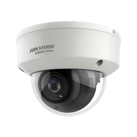 HIK-84 | Domo fijo 4 en 1 Serie HiWatch™ de HIKVISION® con iluminación Smart IR de 70 m antivandálico para exterior. CMOS de 2MP. Salida 4 en 1 (HDCVI/HDTVI/AHD/960H). Óptica motorizada de 2,7~13,5 mm (102,4°~31°). Filtro ICR. OSD, AGC, BLC, WDR real 120dB, 3D-DNR, brillo, nitidez, espejo. IP66, IK10. Soporte 3AXIS. 12V CC.