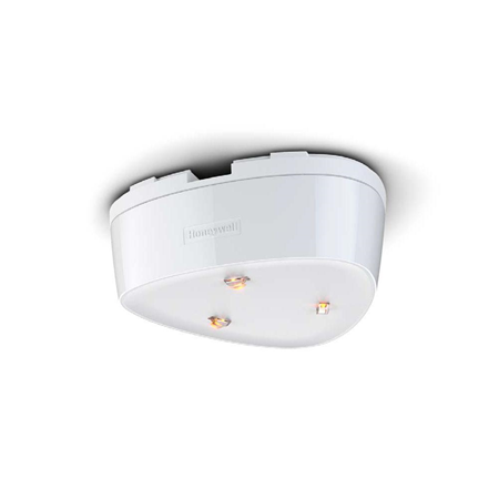 HONEYWELL-157 | Sensor de movimiento Dual TEC® de montaje en techo con ópticas de espejo. Alta cobertura de detección. Ópticas de espejo. Tecnología de bucle de sondeo V-Plex® patentada. Resistencias EOL integradas. Regleta de terminales extraíble. Alarma contra manipulación. Umbrales adaptativos de microonda digitales. Solución patentada de autoprueba. Señal dualcore avanzada. Protección antienmascaramiento por infrarrojo activo. Inmunidad a la luz blanca PIR. Enmascaramiento del patrón de cobertura. Prueba de detección de presencia con luz parpadeante. Solución antivibración patentada. Instalación rápida y sencilla. Montajes flexibles