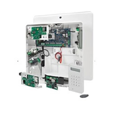 HONEYWELL-160 | Kit de central Galaxy Flex+ de Grado 3 de 100 zonas + Caja especial de Grado 3 para batería de 18AH + Módulo IP y GPRS + Teclado MK-7