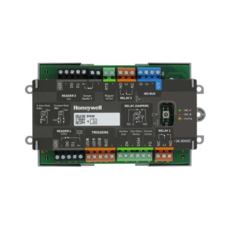 HONEYWELL-237 | Módulo de control de puerta 1 de MAXPRO Intrusion (1 puerta, hasta 2 lectores). Control de una puerta para conectar a paneles de control MAXPRO. Dos lectores seleccionables para entrada o salida. Relé programable de 12V CC para bloqueo de puerta. Control de lector, timbre y 3 LED. Protección antisabotaje