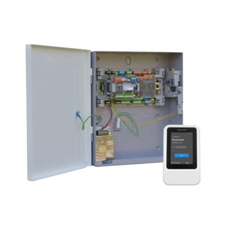 HONEYWELL-241 | Kit Honeywell MAXPRO compuesto por: 1x Central MPIP2000E de 8+2 zonas en placa ampliables a 60. 1x Caja de metal con fuente de 3,5Amp. HONEYWELL-234 (MPIBXM35). 1x Teclado táctil con proximidad HONEYWELL-236 (MPIKTSPRX)