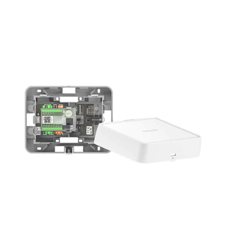 HONEYWELL-264 | Controladora IP de Control de Accesos Honeywell para 1 puerta con caja. Compatible con paneles NetAxs y ampliable mediante conexión IP EVL. Hasta 10.000 tarjetas y 25.000 eventos con antipassback local y global. Conexión RJ45 para 1 o 2 lectores OSDP V2. Entradas, salidas y red IP. Comunicaciones encriptadas de 128 bit AES con OSDP para lectores y 256 bit entre panel y host (web o cloud). Incluye caja de plástico. Alimentación a través de Ethernet 802.3af Clase 3 o externa independiente de 12V CC, 900 mA. 1 entrada estado puerta, 1 pulsador de salida y tamper caja. Control de cerradura de puerta: 1 salida con toma de tierra conmutada nominal de 500 mA a 12V CC (salida de 12 V con fusible) o de 3A nominales de 12V CC externos y salida auxiliar: 1 SPDT (contactos NA y NC) de 2A a 28V CC nominales