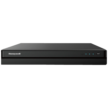 HONEYWELL-274 | NVR Honeywell de 32 canales 12MP. Formato H.265, H.264. 320Mbps de entrada/salida. 2 salidas HDMI (una a 4K) y 1 VGA (1080P). Audio bidireccional. Reproducción de 16 canales. 16 entradas / 6 salidas de alarma. Admite 4 HDD 8TB, 1 RJ45 Gigabit, Onvif, 3 USB, 1 RS232. 220V CA, 16 PoE+