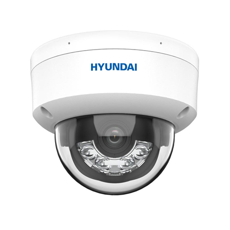 HYU-1112|Dome IP de 8MP para exterior com Smart Hybrid Light