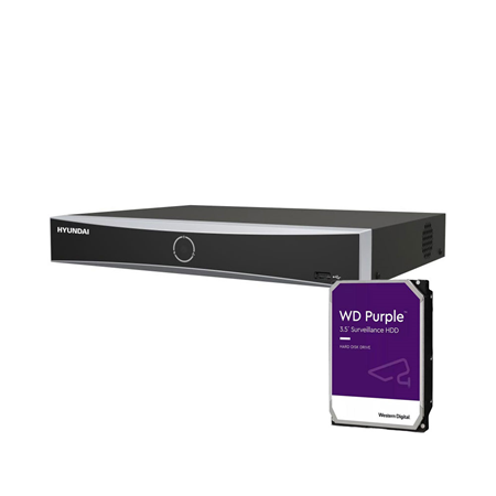 HYU-1114-1TB|NVR IP a 4 canali con PoE