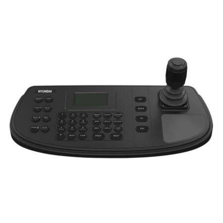 HYU-195N | Teclado 4AXIS para el control de DVR/DVS, matriz de vídeo, cámaras y domos, etc. Se pueden administrar hasta 1000 dispositivos. Pantalla LCD 128x64. 12V CC.