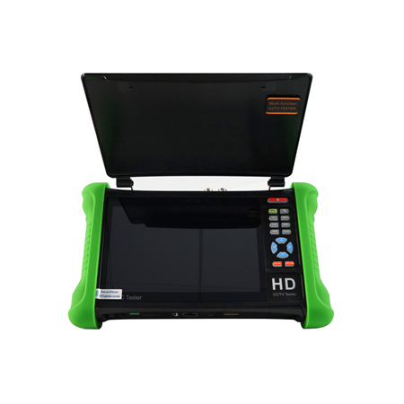 HYU-501N | Tester CCTV multifunzione 5 in 1 con touch screen retina da 7 "con test delle immagini delle telecamere CVI / TVI / AHD fino a 4K / 8MP. Incorpora WiFi dual band (crea access point). Ingresso / uscita audio. Controllo PTZ UTP test Uscita PoE Uscita alimentazione 24V Supporta ingresso / uscita Onvif 4K HDMI 12V DC.