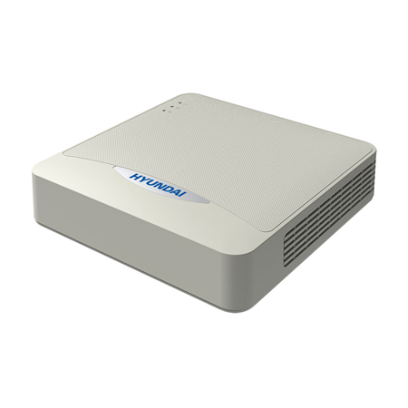 HYU-525N | 4CH 4MP HYUNDAI NVR. Format H.265 +, H.264 +. 40 / 60Mbps in / out. HDMI and VGA outputs. Supports 1 HDD 6TB. 2 USB ports.