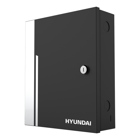 HYU-638 | Access control controller. 2 door access control. Up to 10.000 cards and 50.000 events. Uplink by TCP/IP communication. 4 Wiegand readers. 2 door sensor input, 2 REX exit button and 2 alarm input. 2 Relay output for door lock and 2 alarm relay.