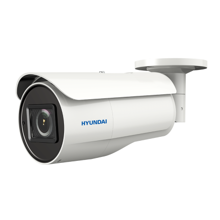 HYU-656 | HD-TVI bullet camera PRO series with Smart IR of 80 m for outdoors. 2MP CMOS. Video output HD-TVI. 2,7~13,5 mm motor lens with autofocus (103°~32,1°). ICR filter. OSD, AWB, AGC, BLC, HLC, WDR 130dB, 3D-DNR, image adjustment, motion detection and privacy mask. IP67. 3AXIS. 12V DC. PoC.at compatible.