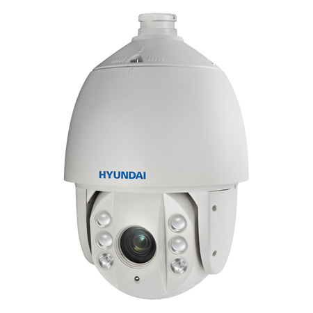 HYU-692N | Motorized dome 4 in 1 of 160 ° / sec. with IR lighting of 150 m, for outdoor. 2 megapixel 1 / 2.8 "CMOS. 1080P resolution at 25 ips. 4.8 ~ 153 mm (54.2 ° ~ 1.97 °) 32X optical zoom. 16X digital zoom. 4 in 1 output (HDCVI / HDTVI / AHD / CVBS) ICR filter OSD, AWB, AGC, BLC, HLC, EIS, WDR 120 dB, 3D-DNR 8 privacy masks 256 presets Pelco-D / P RS485 Half Duplex IP66 , IK10, Lightning-proof 24V AC Does not include stand or power supply