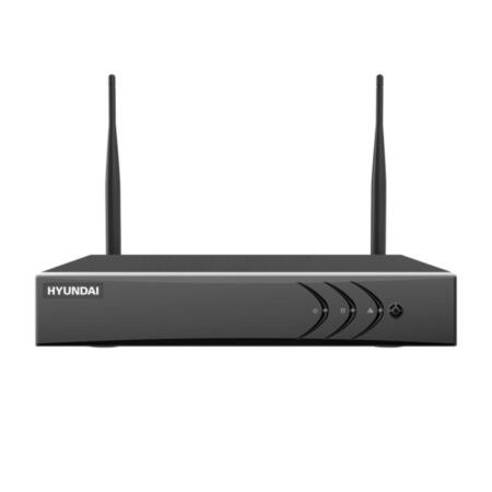 HYU-707 | 4-channel WiFi IP NVR. H.265 + / H.265 / H.264 + / H.264. Display up to 4MP. 4MP, 3MP, 1080P, 1.3MP, 720P recording. Recording of up to 50 Mbps. VGA outputs at 1080P and HDMI at 1080P. Supports 1 SATA HDD. WiFi antenna 2x2 MIMO. RJ45 Fast Ethernet. 12V DC