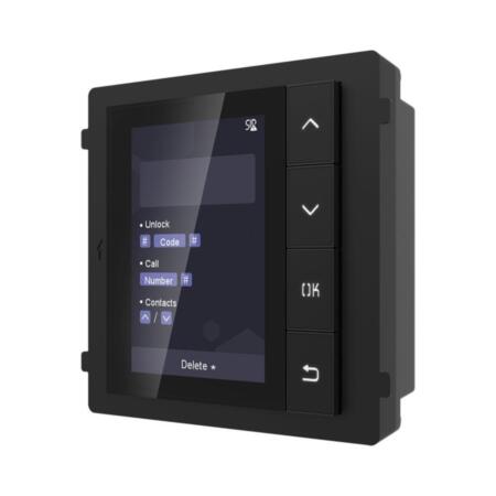HYU-710 | HYUNDAI NEXTGEN display module for video intercom system. 3.5 "LCD screen (320x480). Backlit buttons. 1 input / output for modular connection. 12V DC input / output.