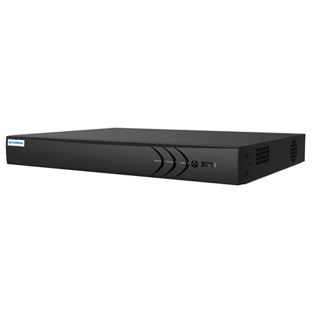 HYU-754N | NVR IP HYUNDAI NEXT GEN de 16 canales 8MP. Compresión H.265+, H.264+, H.265 y H.264. Audio bidireccional. Reproducción de hasta 16 canales. Resolución de grabación de 4K/8MP, 6MP, 5MP, 4MP, 3MP, 1080P, UXGA, 720P, etc. Ancho de banda de 160/80 Mbps. Salidas HDMI (4K) y VGA (1080P). Análisis inteligente. Capacidad de 2 HDD SATA. 1 RJ45 Gigabit. 1 USB 2.0 + 1 USB 3.0. 220V CA. 16 puertos PoE/PoE+