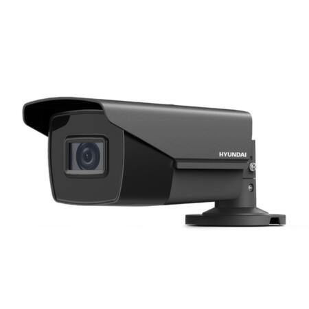 HYU-762 | NightFighter 4 in 1 bullet camera with STARLIGHT technology and Smart IR of 70 m for outdoors. 2MP CMOS. 4 in 1 video output switch. 2,7 ~ 13,5 mm motorized lens (102°~31°). ICR filter. OSD, AWB, AGC, BLC, HLC, WDR 120dB, 3D-DNR, image adjustment. IP67. 3AXIS. 12V DC.