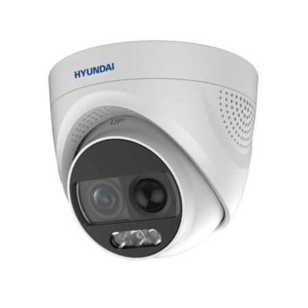 HYU-777 | 4-in-1 HYUNDAI NEXT GEN dome PRO series with Smart IR of 20 m for outdoors. 2MP CMOS. 1080P @ 25/30fps 4 in 1 video output switch. 2.8 mm (106 °) lens. ICR filter AWB, AGC, BLC, HLC, digital WDR, 2D-DNR. It incorporates PIR detector, strobe and siren. IP67 3AXIS. 12V DC
