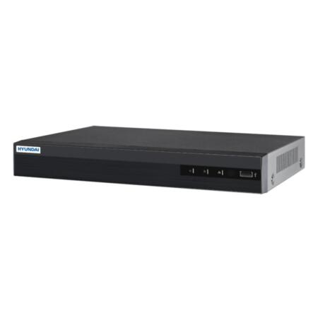 HYU-797 | ZVR 5 in 1 HYUNDAI AiSense series of 8 channels HDCVI / HDTVI / AHD / CVBS + 4 IP channels. Video formats H.265 Pro +, H265 Pro, H.265, H.264 +, H.264. Bidirectional audio. 8-channel synchronized playback. Recording 8MP (8 fps, TVI / IP only), 5MP (12 fps), 4MP (15 fps), 3MP (18 fps), 1080P, 720P, 960H, D1 / 4CIF, VGA, CIF, QVGA, QCIF (25 fps ). Simultaneous HDMI (2K, 4K) and VGA (1080P) outputs. BNC output to D1 / 4CIF. Capacity of 1 SATA HDD. Onvif, P2P, DDNS. 2 USB, 1 RS485. 12V DC