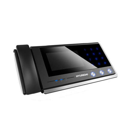 HYU-826 | HYUNDAI master station with 7 ”color capacitive touch screen. 1.3MP CMOS. H.264. Mechanical and tactile buttons. Capacitive touch screen. Incorporates microphone and speaker. Alarm processing. Gigabit RJ45. 2 RS485. USB interface. 4 inputs / 2 outputs On-Off. 2 relay outputs. 12V DC.