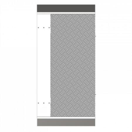HIK-246 | Base para tornos. Material: SUS304, placa de aluminio con patrón y panel galvanizado. Orificios para cables en la base. El tamaño de la base varía según el ancho del carril. Nota: El ancho en la tabla de especificaciones depende del ancho del carril: 650 mm. Múltiples carriles disponibles: se instala con el componente Base-Single