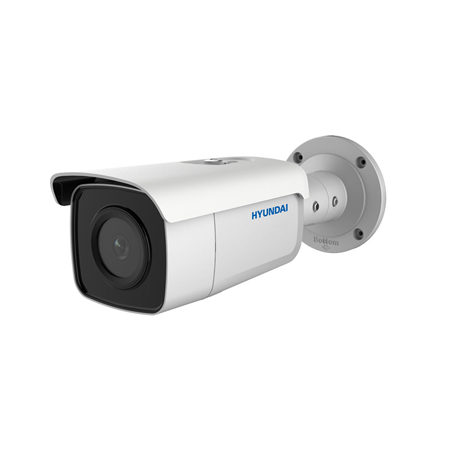 HYU-892 | HYUNDAI NEXT GEN NightFighter IP bullet camera with 60 m Smart IR lighting for outdoor use. 5MP 1 / 2.7 "CMOS. H.265 / H.264 / MJPEG format. 5MP @ 20FPS digital resolution. ICR filter. 0.003 lux. 2.8 mm (103 °) fixed lens. OSD, AGC, BLC, WDR 120dB, 3D-DNR, video sensor, privacy masks, fixed ROI zone, IVS intelligence, Face capture, Reset button, IP67, 3AXIS, 12V DC, PoE.