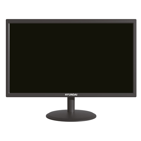 HYU-924 | Monitor LED HD HYUNDAI de 20". Relación de aspecto 16:9. Resolución nativa de 1600 x 900. HDMI + VGA. Montaje VESA 75 o sobremesa. 12V CC