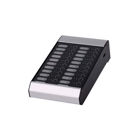 INTEVIO-65 | Teclado de ampliación con 20 teclas. Para las estaciones de llamada <b>INTEVIO-58</b> (ABT-DFMS), <b>INTEVIO-51</b> (ABT-DMS) e <b>INTEVIO-64</b> (ABT-DMS-LCD). Hasta 5 unidades por estación de llamada. Se alimenta de la estación de llamada