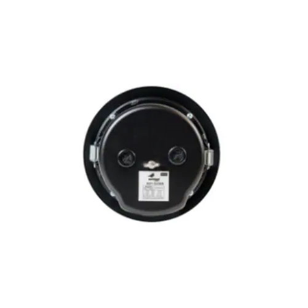 INTEVIO-68 | Altavoz metálico de techo para montaje empotrado de 6W para líneas de 100V con transformador de potencia variable (6-3-1,5-0,75W). Sensibilidad EN54: 93dB @ 1W/1m. Respuesta de frecuencia: 120 - 20.000 Hz. Grado de protección IP32C. Cubierta de metal, pinza de cerámica y fusible térmico incluidos. Fijación del techo por resorte