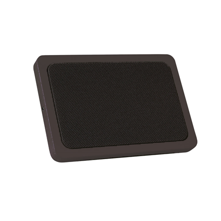 INTEVIO-70 | Altavoz metálico de 6W para líneas de 100V con transformador de potencia variable (6-3-1,5-0,75 W). Sensibilidad EN54: 94dB @ 1W/1m. Para montaje en pared. Respuesta de frecuencia 120÷20.000 Hz. Color negro RAL 9011. Grado de protección IP32