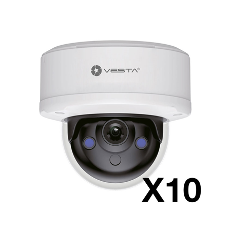 IPC-D14-E-PACK10|Kit di 10 Dome IP da esterno da 4MP Dual Light Eco