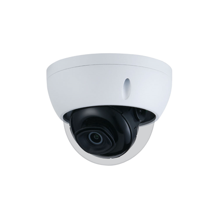 IPC-D4E | Telecamera bullet IP Dahua con Smart IR di 40 m antivandalo per esterni. CMOS da 1/3" da 4MP. Doppio flusso. Formati H.265, H.264, MJPEG. Risoluzione fino a 4MP a 25ips. filtro ICR. 0,03 lux F2.0. Ottica fissa da 2,8 mm (93°). OSD, AWB, AGC, BLC, HLC, WDR 120dB, 3D-DNR, 4 zone ROI, specchio, sensore video e privacy mask. Onvif, CGI, P2P. IP67, IK10. 3ASSI. 12V CC. Supporta PoE