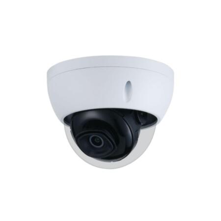IPC-D8F | Fixed IP dome with Smart IR 30m vandal-proof for outdoor. 1 / 2.7 ”8MP CMOS. Dual Stream. H.265 / H.264 / MJPEG format. Up to 8MP resolution at 15ips. ICR filter. 0.009 lux F2.0. 2.8mm (105 °) fixed lens. OSD, AWB, AGC, BLC, HLC, WDR 120dB, 3D-DNR, 4 ROI zones, mirror, video sensor and privacy masks. IVS intelligence. MicroSD slot. Onvif, CGI, P2P, Milestone, Genetec. IP67, IK10. 3AXIS. 12V DC. PoE.