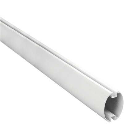 NICE-009 | Mástil de 5 metros en aluminio pintado en blanco.