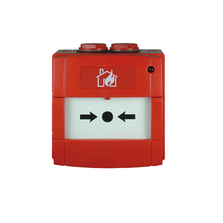 NOTIFIER-213 | Pulsador de alarma por rotura de cristal con contacto NA o NC, de color rojo para sistemas convencionales.