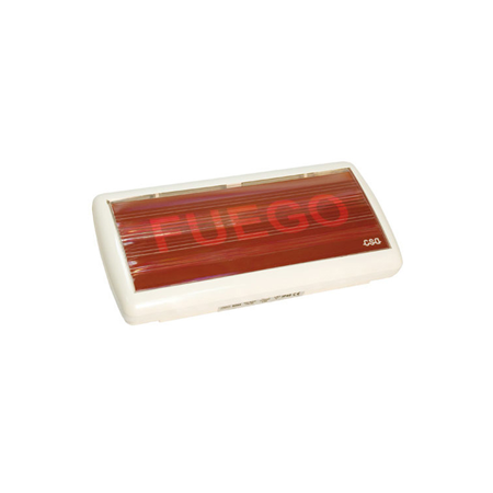 NOTIFIER-636 | Letrero luminoso parlante Notifier. Diseñado para efectuar la señalización óptico-acústica en los sistemas de evacuación. Tres mensajes de voz independientes activados mediante contactos (alerta, evacuación y rearme). Con el micrófono opcional (AVD MIC) se puede grabar in situ el mensaje requerido. Señalización de vía de evacuación y/o locales con sistema de extinción automática. Duración máxima de 20 segundos. Potencia sonora de 94dB a 1 metro. Dispone de un registro del mensaje de voz de 12 segundos máx. cada uno. Se incluyen cuatro carteles.