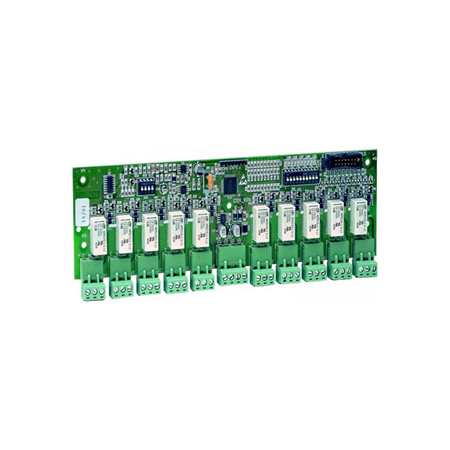NOTIFIER-645 | Módulo Notifier multidireccional de 10 salidas de relé. Adecuado para sistemas direccionables analógicos NOTIFIER. Compatible con el protocolo de la serie 500. La tarjeta tiene a bordo el equivalente a 10 módulos de control CMX. Adecuada para rack estándar de 19" con una altura de 6U. Dispone de 4 orificios de fijación para montar la tarjeta en una caja adecuada (no incluida). EN54-18