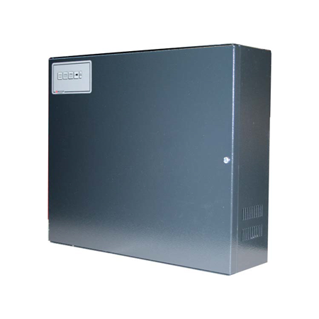 NOTIFIER-650 | Fuente de alimentación auxiliar 24V 4A+1A Notifier. Certificada según la norma EN 54-4. Carga de dos baterías de 17Ah. Caja metálica con indicador LED estado. Led para señalización de red, batería baja, batería ok, sobretensión de la batería y avería general. Antisabotaje. Relé para envío de señales de anomalía y relé de fallor de alimentación. Programación de puentes para la señalización de retardo de fallo de red