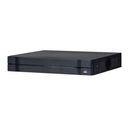 NVR304-8M-H1-P4 | 4 channel IP NVR 4K/8MP. H.265/H.264 with PoE/PoE+. Live playback up to 4 channel @ 1080p or 1 channel @ 4K/8MP. Recording: 4K/8MP, 6MP, 5MP, 4MP, 3MP, 1080P, 720P, D1. 80 Mbps. HDMI (4K) and VGA (1080P) output. 2 way audio. 1 HDD SATA capacity. 2 USB 2.0. 12V DC. 4 PoE+ Desktop. Compatible with IDMSS, EVOPLUS and SMARTPSS