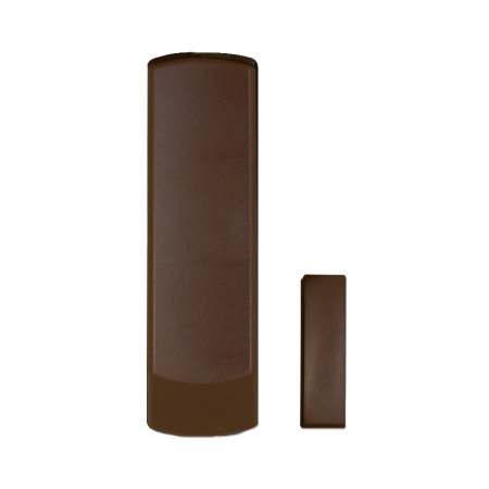 PAR-214|Wireless magnetic contact of 2 zones in brown color
