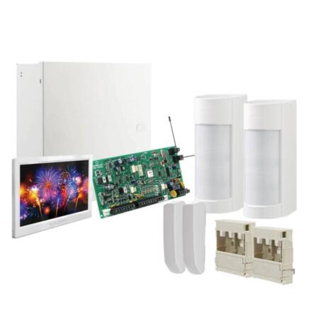 PAR-301 | Optex Paradox kit consisting of: 1x 5-zone hybrid PAR-7 control panel (PCBMG5050) (10 with ATZ), expandable to 32, 868 MHz radio receiver, 1x Large metal box PAR-116 with 2.2 Amp transformer and 7.2Ah battery capacity, 1x PAR-231 (TM70) 7.0 "touch keypad. 2x OPTEX-18 (VXI-R) double PIR outdoor detectors for radio, 2x OPTEX-42 battery holder (RBB-01), 2x 2-zone wireless magnetic PAR-41 (DCTXP2), 6x 3V / 1500mAh NAP-84 (CR123A) lithium batteries.