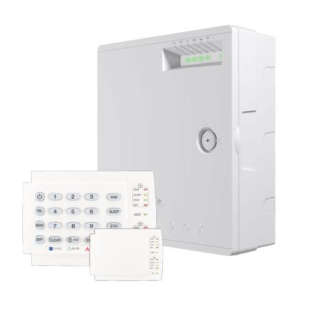 PAR-326 | Magellan Paradox kit consisting of: 1x PAR-322 Control Panel (MG5075-868) with 5 zones expandable to 32 in a plastic box
1x PAR-5 10 zone wired led keypad (K10H)