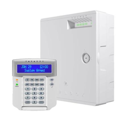 PAR-327 | Magellan Paradox kit consisting of: 1x PAR-322 Control Panel (MG5075-868) with 5 zones expandable to 32 in a plastic box
1x PAR-6N 32-character LCD keypad (K32LCD +)