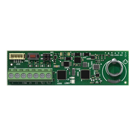 PAR-347 | Transmisor universal de 2 zonas Magellan. Entrada de 2 zonas cableadas. Entrada de tamper (L2). Supervisión de batería baja. Firmware actualizable a través del 307USB. Compatible con todos los sistemas Magellan