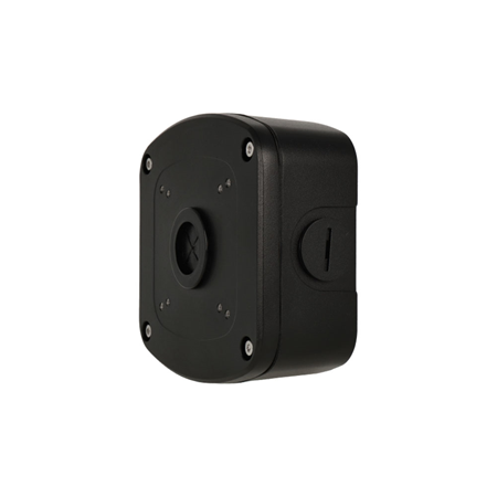 PF180-B-V2|VESTA Advanced Video black aluminium junction box for dome or bullet cameras