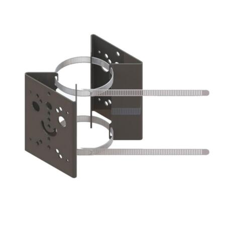 RAYTEC-2|Soporte diseñado para montar dos focos Raytec en postes/columnas circulares de Ø50~170 mm